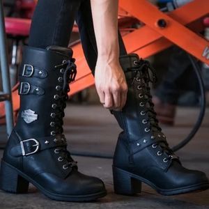 Harley-Davidson Women's Aldale Size 6 Waterproof Motorcycle Boots D87162